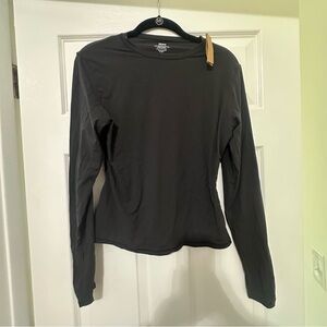 NWT SKIMS Fits Everybody Long Sleeve Top – Black XL